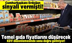 Cumhurbaşkanı Erdoğan sinyali vermişti! Temel gıda fiyatlarını düşürecek KDV düzenlemesinde sona doğru geliniyor!