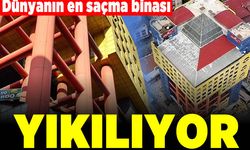 'Dünyanın en saçma binası'nın yıkımı başladı