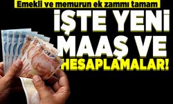 Emekli ve memurun ek zammı tamam! İşte yeni maaş ve hesaplamalar!