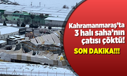 Kahramanmaraş'ta 3 halı saha'nın çatısı çöktü! Son Dakika!!!