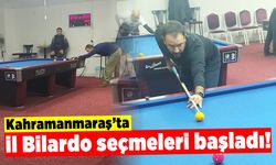 Kahramanmaraş'ta il bilardo seçimleri başladı!
