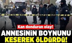 Kan donduran olay! Annesinin boynunu keserek öldürdü!