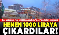 Kar yağışının felç ettiği istanbul'da "pes" dedirten uyanıklık! Hemen 1000 liraya çıkardılar!