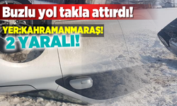 Kayganlaşan yol onları az daha canından ediyordu!