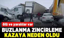 Ölü ve yaralılar var! Buzlanma zincirleme kazaya neden oldu