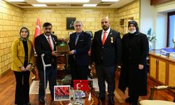 Üniversitemiz Rektörü Prof. Dr. Niyazi Can, Harp Malulü Gaziler, Şehit Dul ve Yetimleri Derneği Kahramanmaraş Şubesi Yönetimini Kabul Etti