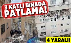 3 katlı binada patlama! 4 yaralı!