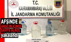 Afşin’de araçta sahte alkol ele geçirildi