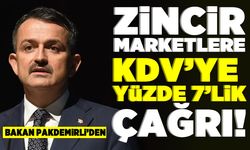 Bakan Pakdemirli'den Zincir marketlere KDV'ye yüzde 7'lik çağrı!