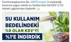 Büyükşehir’den Su Tüketim Bedelinde KDV İndirimi
