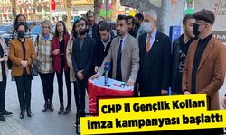 CHP İl Gençlik Kolları imza kampanyası başlattı