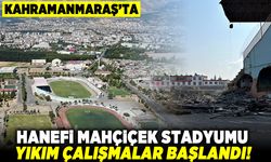 Hanefi Mahçiçek Stadyumu yıkım çalışmaları başladı
