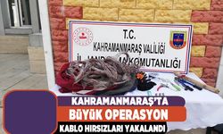 Kablo hırsızları yakalandı