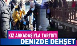 Kız arkadaşıyla tartışıp denize atlayan genç boğulmaktan son anda kurtarıldı