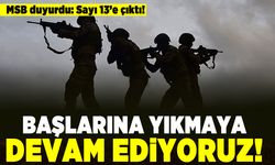 MSB duyurdu: Sayı 13'e çıktı! Başlarını yıkmaya devam ediyoruz!