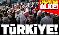 Pandemide en çok depresyona giren ülke! Türkiye!