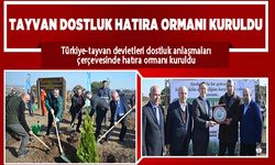 Tayvan Dostluk Hatıra Ormanı Kuruldu.
