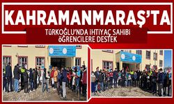 Türkoğlu’nda ihtiyaç sahibi öğrencilere destek