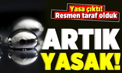Yasa çıktı! Resmen taraf olduk! Artık yasak!