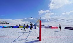 Yedikuyular’da Kar Voleybolu Avrupa Turu Başladı