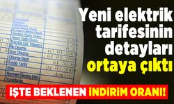 Yeni elektrik tarifesinin detayları ortaya çıktı! Beklenen indirim oranı!