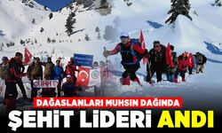 Dağaslanları Muhsin dağında şehit lideri andı