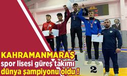 Kahramanmaraş Spor Lisesi Güreş Takımı Türkiye Şampiyonu Oldu