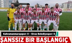 Kahramanmaraşspor: 0 – Sivas Belediyespor: 0