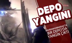 Kahramanmaraş’ta depo yangını korkuttu