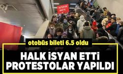 öğrenciler toplu taşımaya gelen zammı protesto etti!