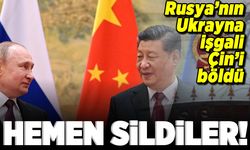 Rusya'nın Ukrayna işgali Çin'i böldü Hemen sildiler!