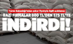 Tarım Bakanlığı'ndan şeker fiyatıyla ilgili açıklama: Bazı firmalar 800 TL'den 575 TL'ye indirdi!
