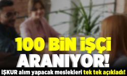 100 bin işçi aranıyor! İŞKUR alımı yapacak meslekleri tek tek açıkladı!