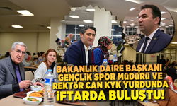 Bakanlık Daire Başkanı Yılmaz, İl Müdürü Boz ve Rektör Can İftar'da Kız öğrencilerin yemekhanesinde!