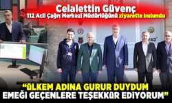 Celalettin Güvenç, 112 Acil Çağrı Merkezi Müdürlüğünü ziyarette bulundu!