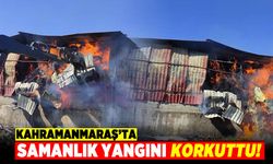 Kahramanmaraş'ta samanlık yangını korkuttu!
