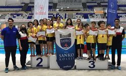 OKULLAR ARASI YÜZME İL BİRİNCİLİĞİ YARIŞLARINA SANKO DAMGASI