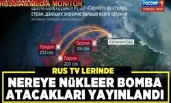 Rus devlet televizyonunda skandal görüntü: Nükleer saldırı haritası yayınlandı, hangi şehre kaç saniye füze düşeceği konuşuldu