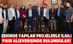 Şehirde yapılan projelerle ilgili fikir alışverişinde bulundular!