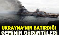 Ukrayna'nın Neptün füzeleriyle batırdığı Rus kruvazörü Moskva'nın fotoğrafları paylaşıldı