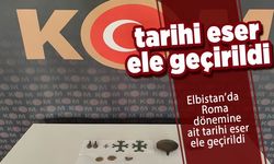 Elbistan’da Roma dönemine ait tarihi eser ele geçirildi