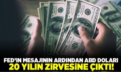 Fed'in mesajının ardından ABD doları 20 yılın zirvesine çıktı!