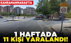 Kahramanmaraş'ta 1 haftada 11 kişi yaralandı!