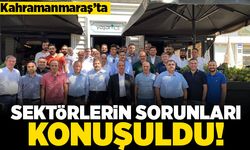 Kahramanmaraş'ta sektörlerin sorunları konuşuldu!