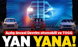 Açılış öncesi Devrim otomobili ile TOGG yan yana!