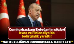 Cumhurbaşkanı Erdoğan'ın sözleri İsveç ve Finlandiya'da tedirginlik yarattı! "NATO üyeliğimizi durdurmakla tehdit etti"