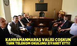Kahramanmaraş Valisi Ömer Faruk Coşkun, Türk Telekom Öğrencilerini ziyaret etti!