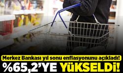 Merkez Bankası yıl sonu enflasyonunu açıkladı! %65.2'ye yükseldi!