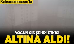 Kahramanmaraş'ta yoğun sis şehri etkisi altına aldı!
