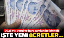 2023 yılı vergi ve harç zamları belirlendi! İşte yeni ücretler...